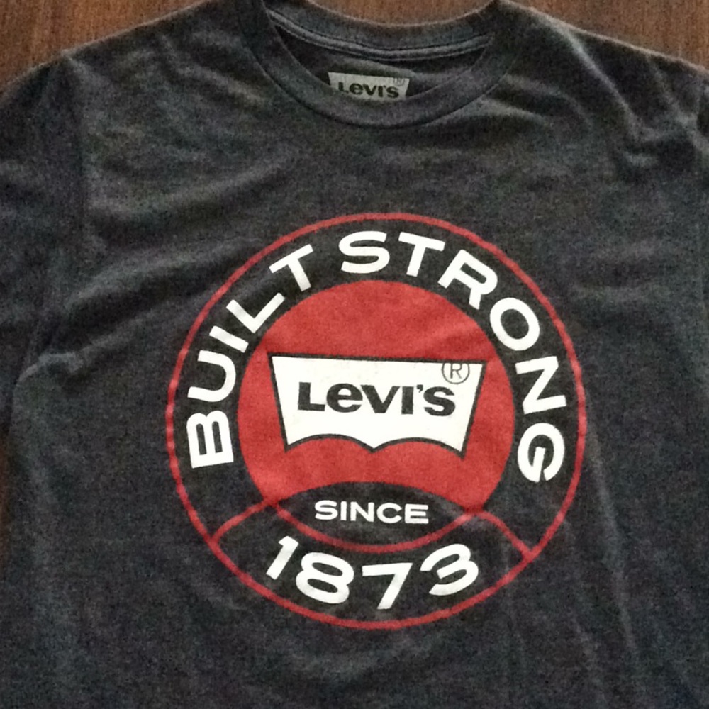 Grey Levi’s logo graphic shirt.  Size M - soft